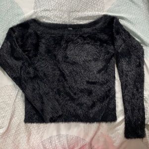 Faux fur sweater